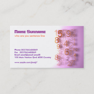 numérote le carte de visite moderne