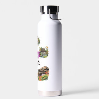 Numerous tourist attractions in Kyoto, Japan Trinkflasche