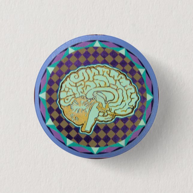 numinous Gehirn Button (Vorderseite)