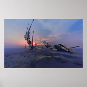 Numinous Platz - surrealer Druck Poster
