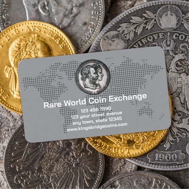 Numismatist Coin Shop Visitenkarte (Von Creator hochgeladen)