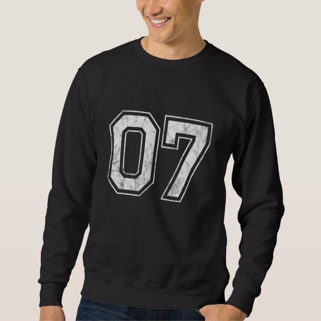 Nummer 07 sweatshirt (Vorderseite)