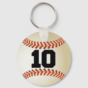 Nummer 10 Baseball Schlüsselanhänger