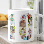 Nummer 10 FotoCollage 10. Geburtstag Jumbo-Tasse<br><div class="desc">Personalisierte Riesen-Tasse zum 10. Geburtstag mit der Nummer 10 Foto Collage und dem eigenen Text. Erstellen Sie Ihre eigene Foto-Collage mit Ihren bevorzugten Fotos. Ihre Fotos werden automatisch in der Form der Zahl 10 auf beiden Seiten der Tasse angezeigt. Die Foto-Collage enthält eine Mischung aus Quadrat-, Porträt- und Landschaftsbildern, um...</div>