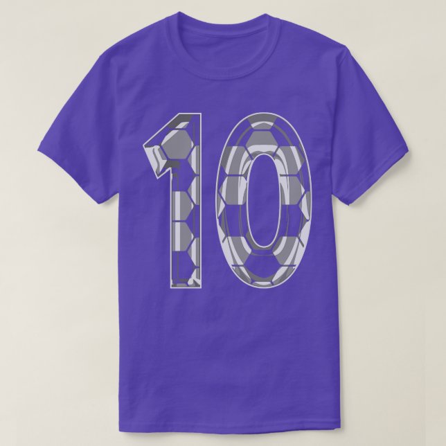 Nummer 10 Jersey 10 Mama Player Fan T-Shirt (Design vorne)