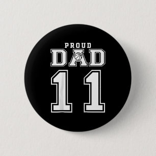 Nummer 11 Benutzerdefiniert Stolzer Basketball-Vat Button