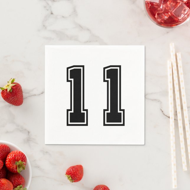 Nummer 11 serviette (Beispiel)
