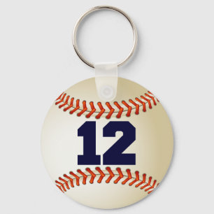 Nummer 12 Baseball Schlüsselanhänger