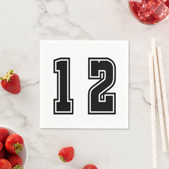 Nummer 12 serviette (Beispiel)