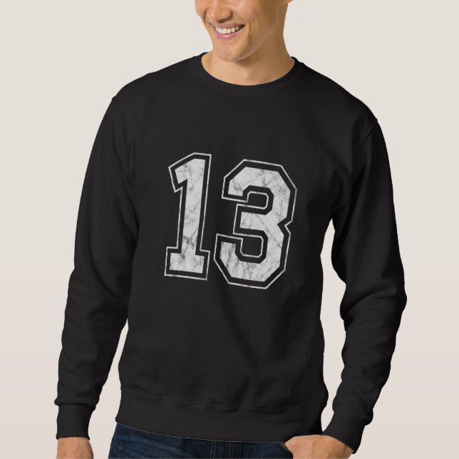 Nummer 13 sweatshirt (Vorderseite)
