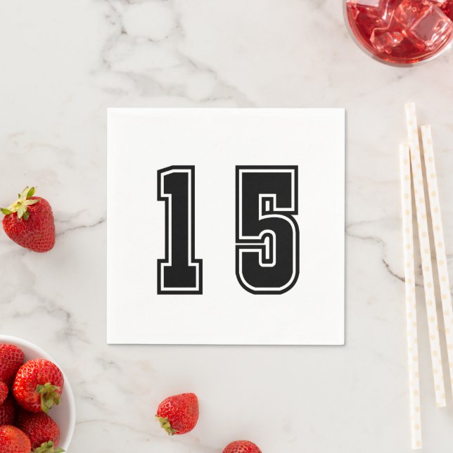 Nummer 15 serviette (Beispiel)