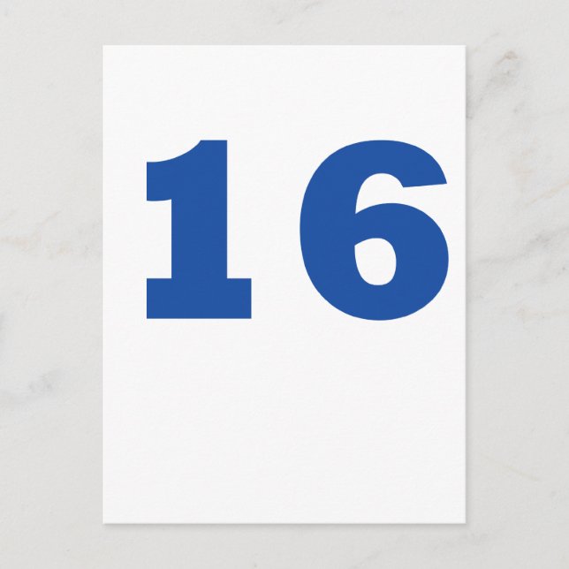 Nummer 16 postkarte (Vorderseite)