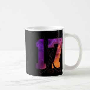 Nummer 17 Jahre Eishockey 17. Geburtstag Kaffeetasse