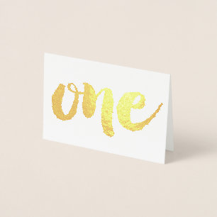 Nummer 1 1. Pinselskripttyp Real Folienkarte