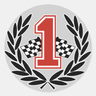 Nummer 1 Aufkleber