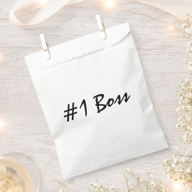 Nummer 1 Boss Personalisieren Geschenktütchen (Ausgeschnitten)