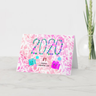 Nummer 1 Essenzielle Quarantäne in Rosa Karte