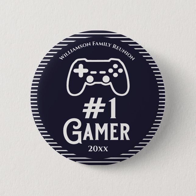 Nummer 1 Gamer Award Family Wiedersehen Button (Vorderseite)
