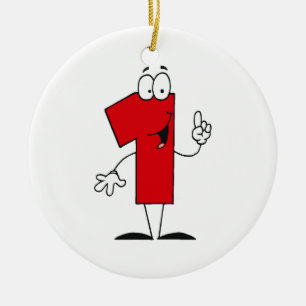Nummer 1 Geburtstag T Shirts und Geschenke Keramikornament