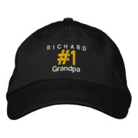 Nummer 1 GRANDPA Personalisiert anpassbarer Hat V0