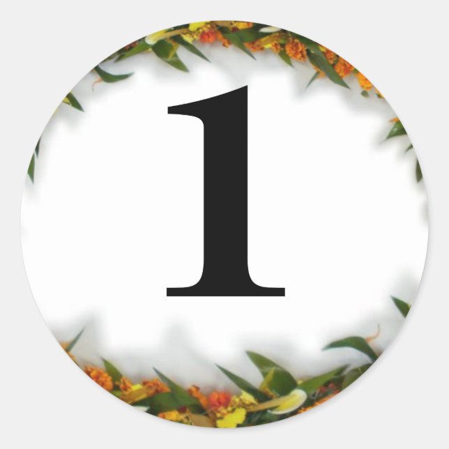 Nummer 1 Hawaiian Lei Aufkleber (Vorderseite)