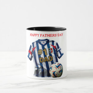 Nummer 1 im Fußball-Team Vathers Day Custom Tasse