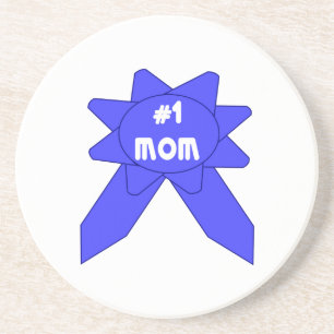 Nummer 1 Mama Blaues Band Untersetzer