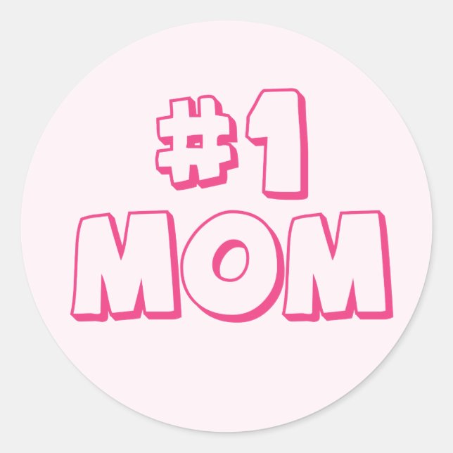Nummer 1 Mama Nummer 1 Mama T - Shirt Aufkleber (Vorderseite)