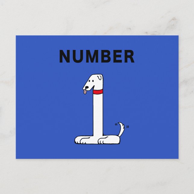 Nummer 1 postkarte (Vorderseite)
