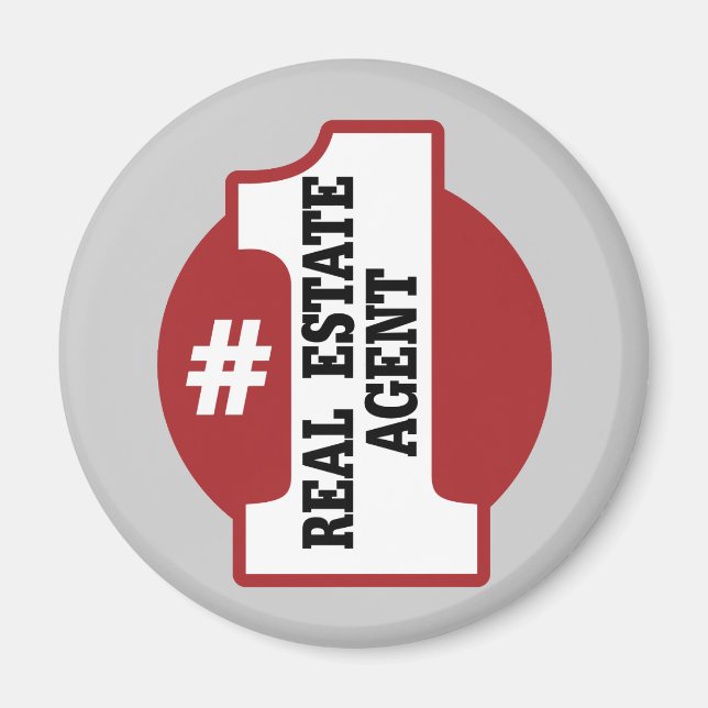 Nummer 1 Real Anwesen Agent Magnet (Vorne)