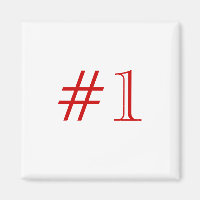 Nummer 1. Rot und Weiß. Custom