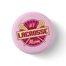 Nummer 1 Schaltfläche für die Lacrosse-Mama