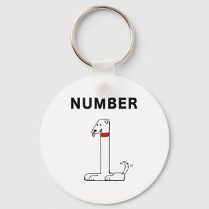 Nummer 1 schlüsselanhänger