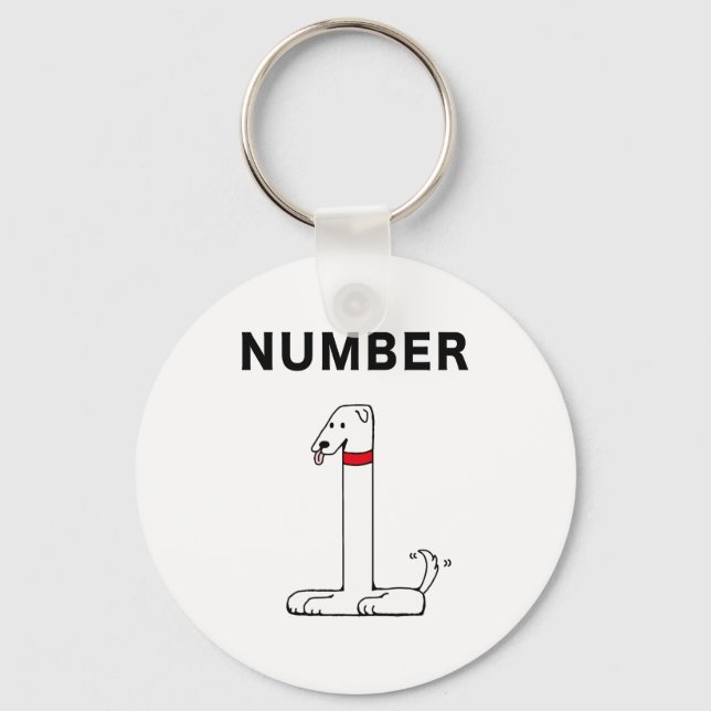 Nummer 1 schlüsselanhänger (Vorderseite)