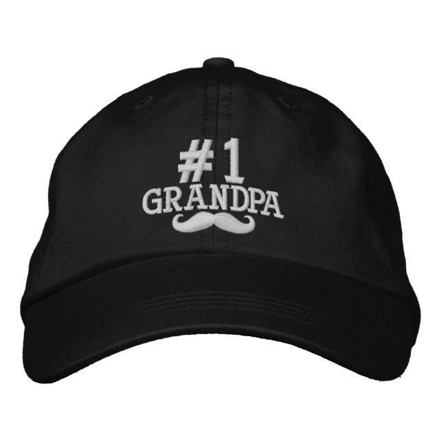 Nummer 1 Stickereikappe Bestickte Baseballkappe (Vorderseite)