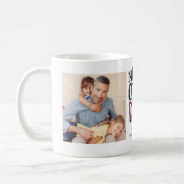 Nummer 1 Vater 2 Fotos Künstlerische Typografie Kaffeetasse