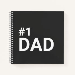 Nummer 1 Vater Einfaches Minimalistisch-modernes G Notizbuch