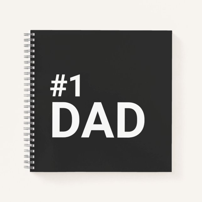 Nummer 1 Vater Einfaches Minimalistisch-modernes G Notizbuch (Vorderseite)