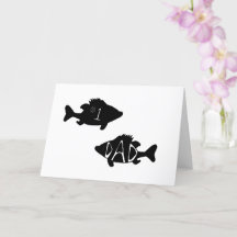 Nummer 1 Vater Fisch Cool Modernes Weiß Schwarz Ze