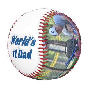 Nummer 1 Vater Foto Vathers Day Sea Blue Baseball