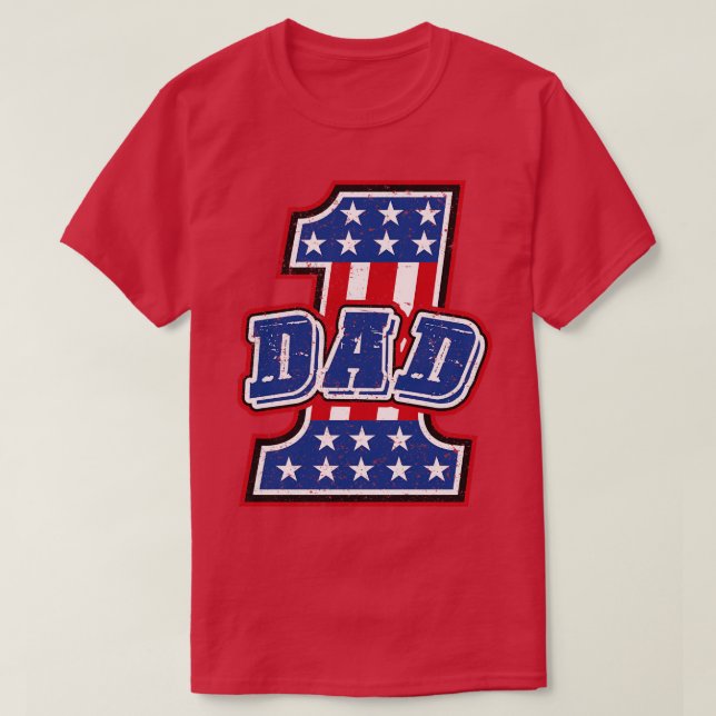 Nummer 1 Vater T-Shirt (Design vorne)