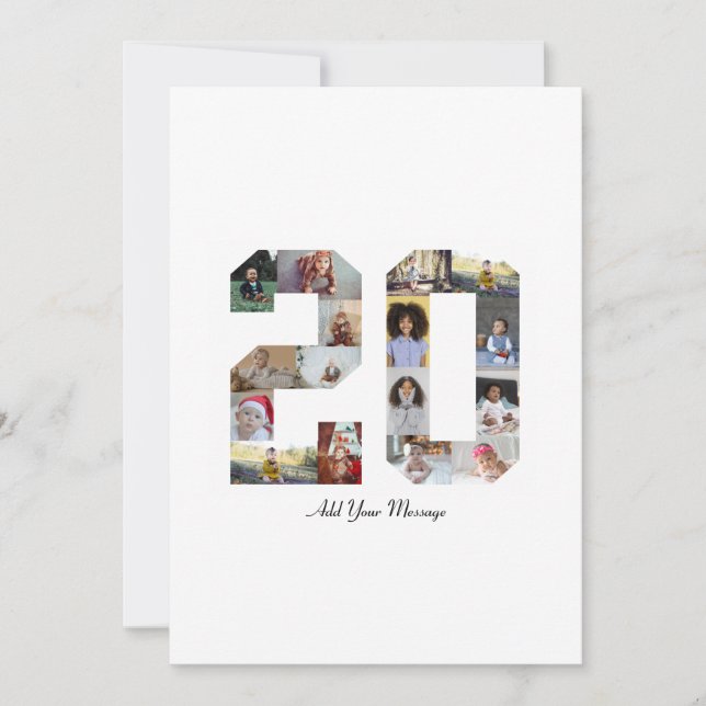 Nummer 20 FotoCollage Ankündigung (Vorderseite)