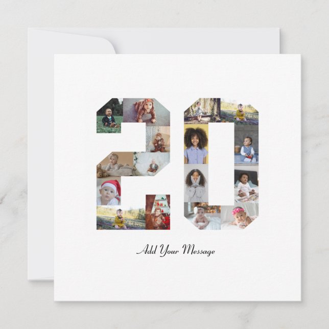 Nummer 20 FotoCollage Ankündigung (Vorderseite)