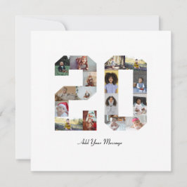 Nummer 20 FotoCollage Dankeskarte