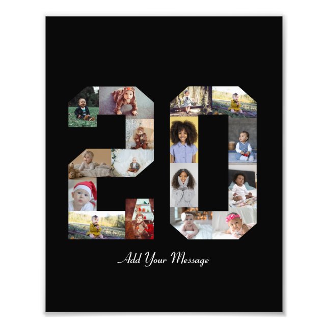 Nummer 20 FotoCollage Fotodruck (Vorne)