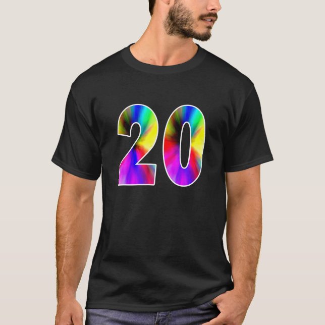 Nummer 20 Shirt für Sportteams (Vorderseite)