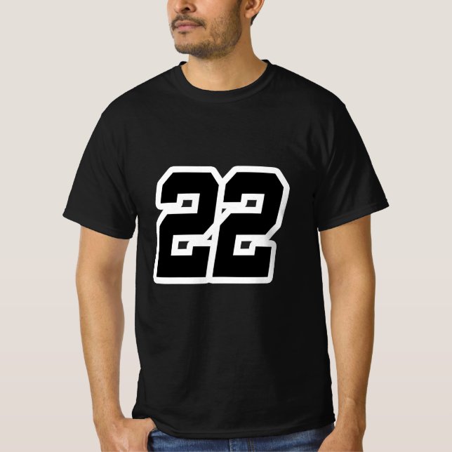 Nummer 22 22 T-Shirt (Vorderseite)