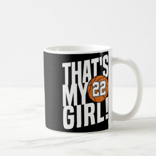 Nummer 22, das ist mein Mädchen #22 Bysketbyll Mo Kaffeetasse