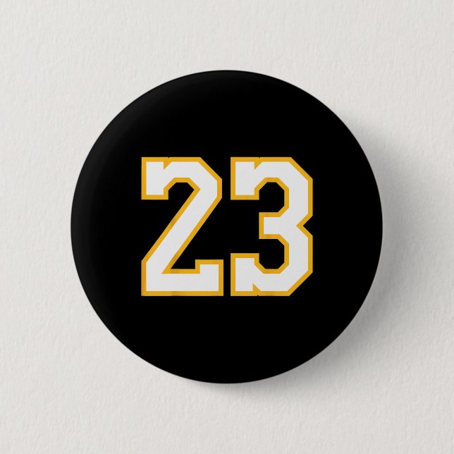 Nummer 23 Front und Byck Bysketbyll Jersey Lila Button (Vorderseite)