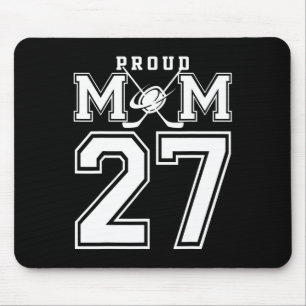 Nummer 27 Benutzerdefinierte Stolz Hockey-Mama Per Mousepad